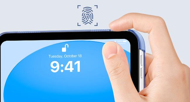 iPad (A16) 11th Generation Case 11 Inch 2025, iPad 10th Generation Case 10.9 Inch 2022, Slim Stand Hard PC Translucent Back Shell Smart Cover, Support Touch ID, Auto Wake/Sleep, Navy Blue