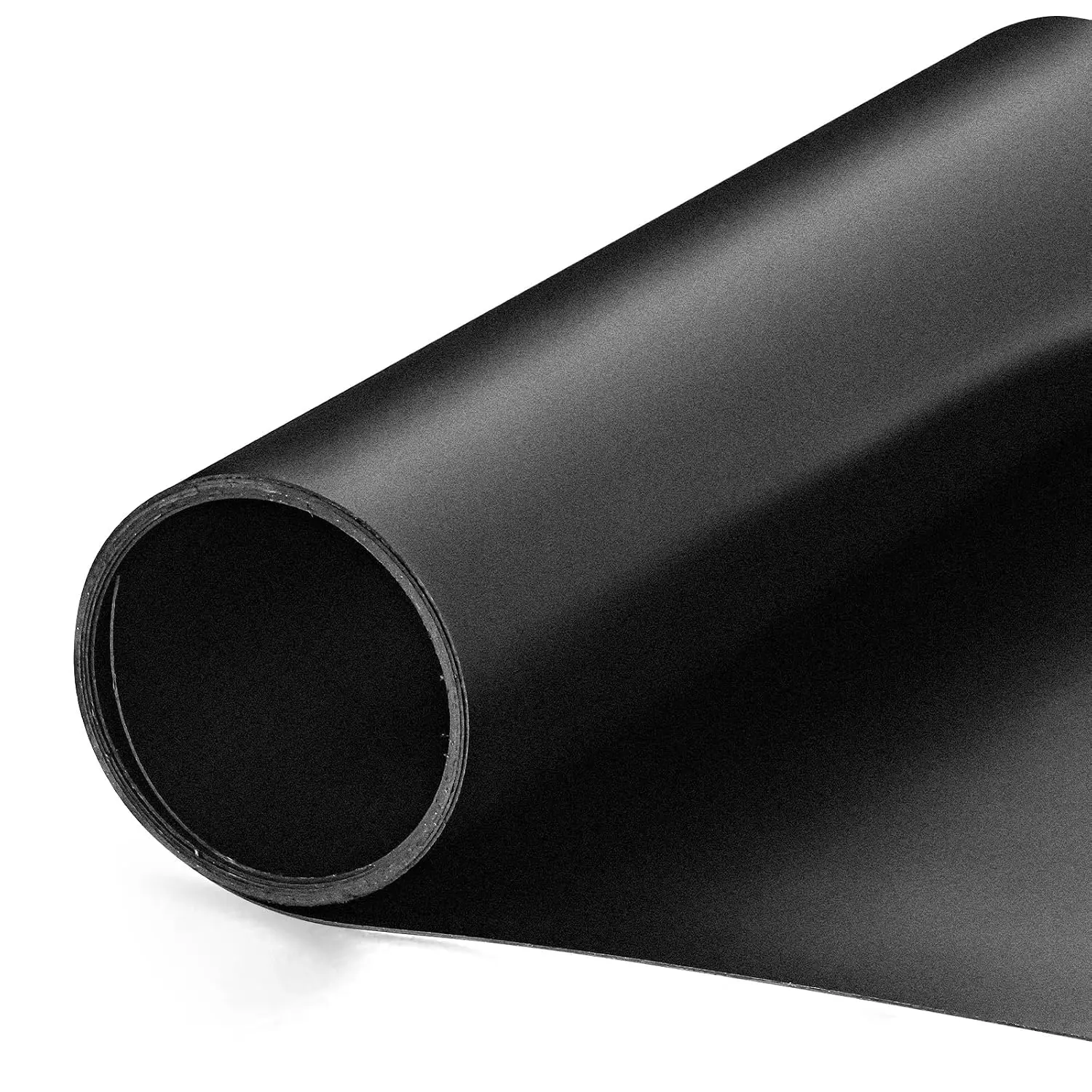 Black Plastic Roll 16x96In 0.8mm Thick Hard Polypropylene Flexible Plastic Sheet for DIY Crafts, Custom Gaskets, Furniture Trim Protective Liners, Heat Bendable Cut-to-Size