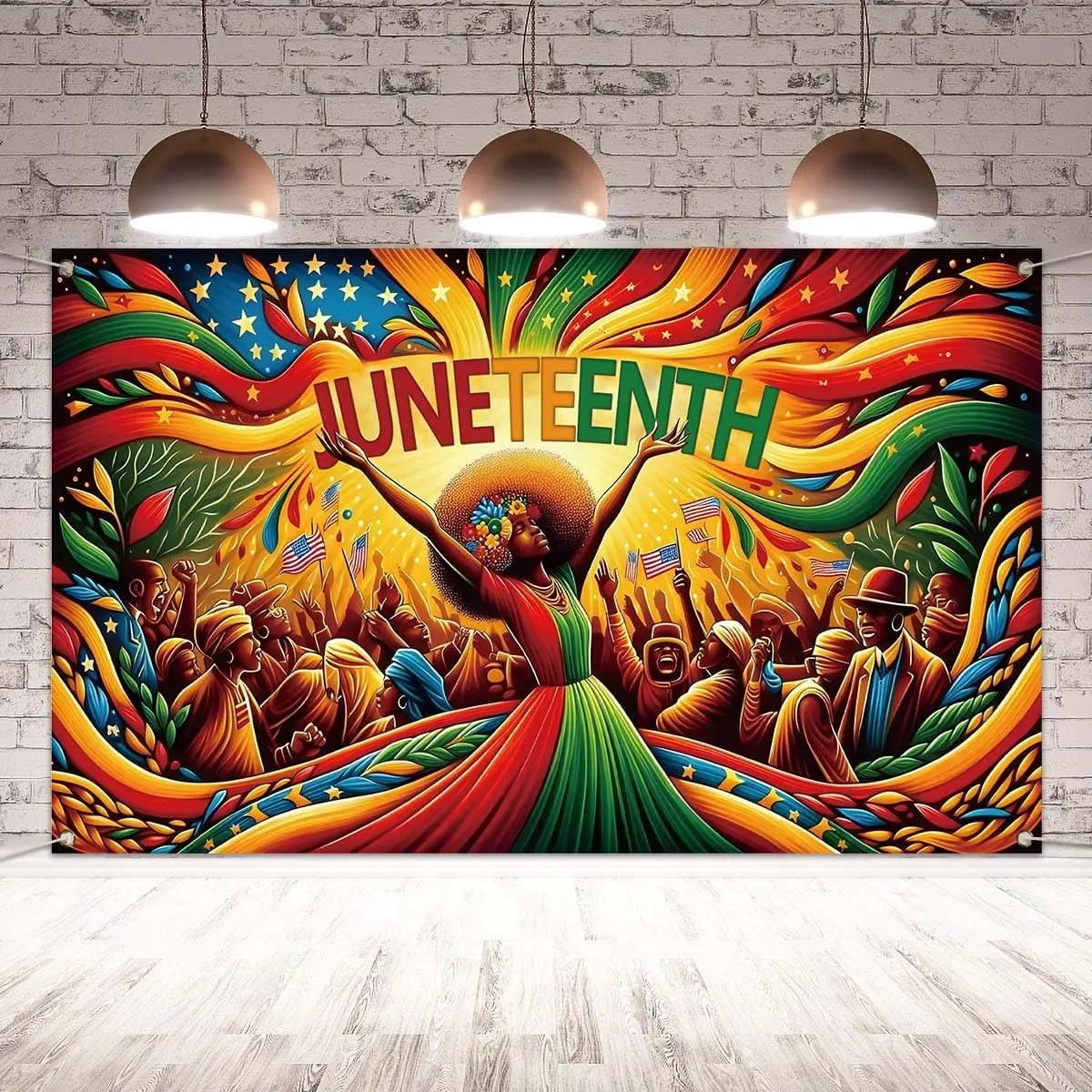 Juneteenth Photo Backdrop Happy Juneteenth Banner Juneteenth Decor 19th June 1865 Freedom Day Juneteenth Party Decoration and Supplies for Home Party