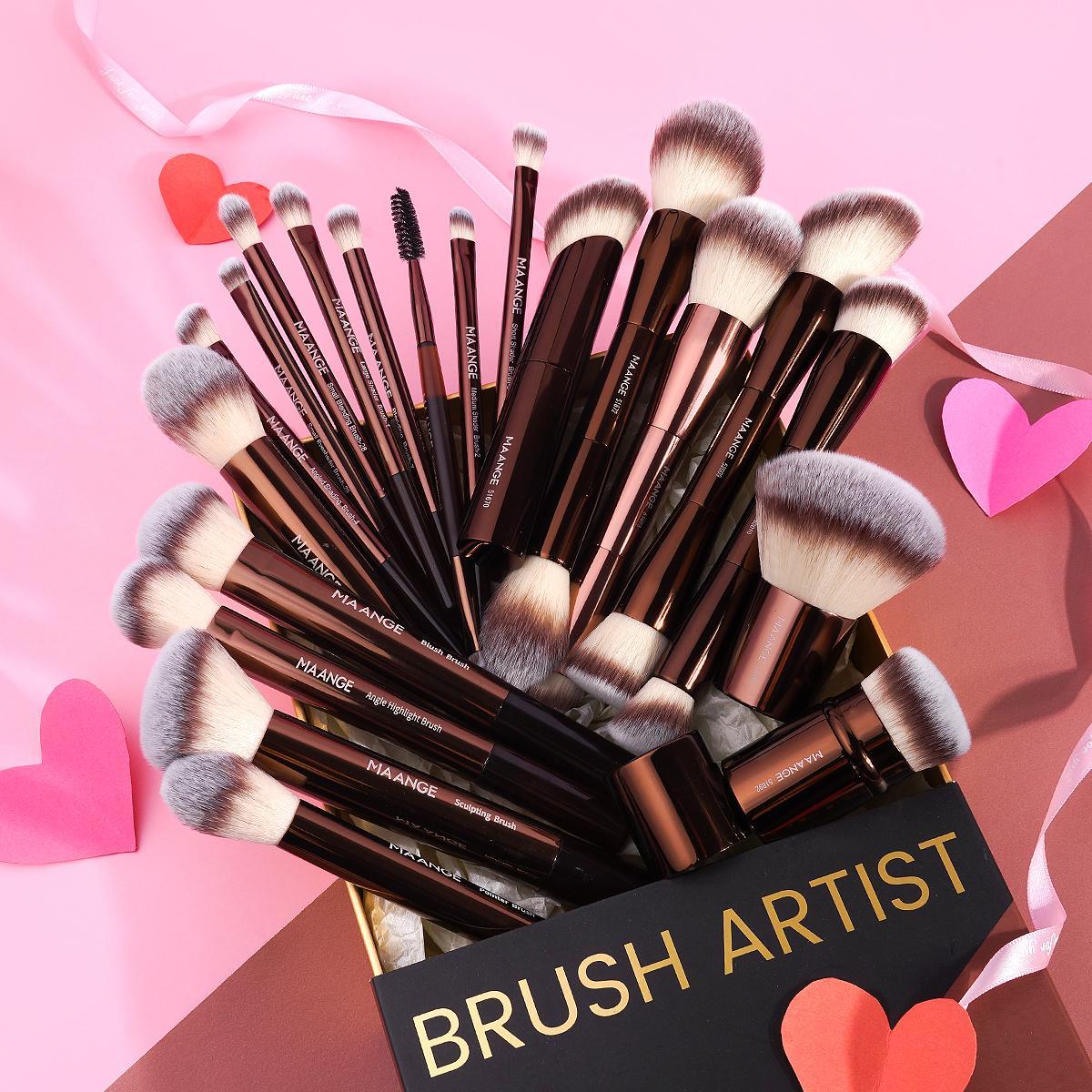 Professional Makeup Brush Set, Aluminum Tube Design, Available in 7/13/20 Pieces, Ideal for Cosmetic Application