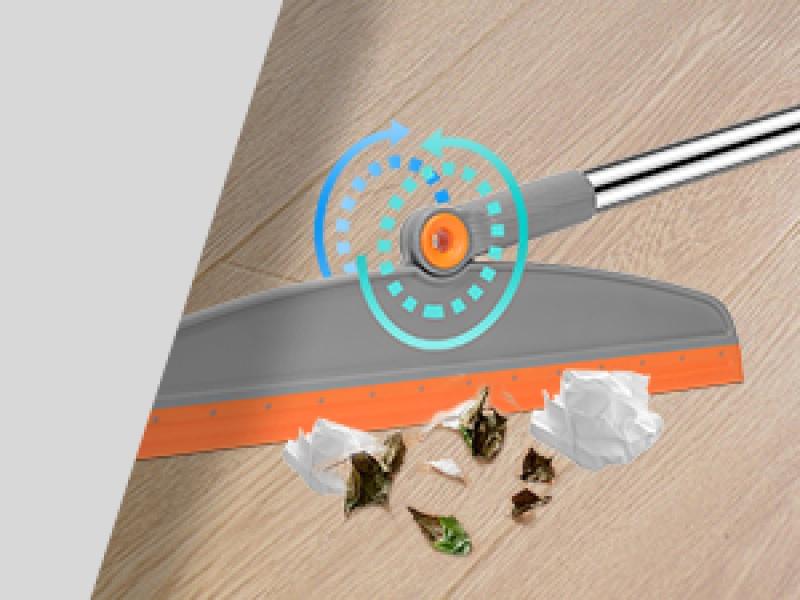 Multifunction Magic Broom, 54 Inch Adjustable Long Handle Silicone Floor Squeegee Broom, Sweep and Scrape 2 In 1 Household Cleaning Brooms for Floor, Bathrooms, Kitchens, Showers, Tile, Pet Hair,Glass