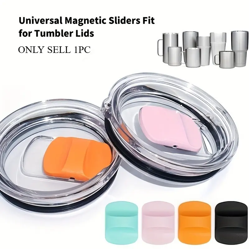 1pc Spill-Proof Magnetic Lid for 30oz Water Bottles and Tumblers - Keep Your Drinks Secure and Fresh.