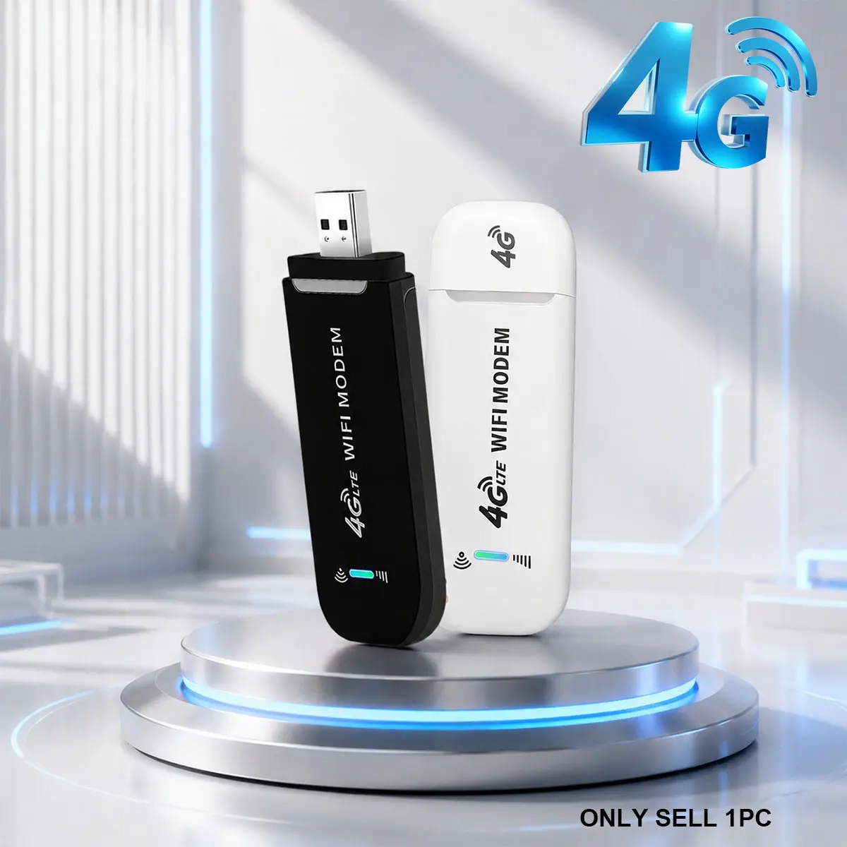 4G LTE  Portable WiFi Hotspot 150Mbps, USB Modem Unlocked Portable Car WiFi Adapter, Plug & Play，Portable WiFi for Europe Travel