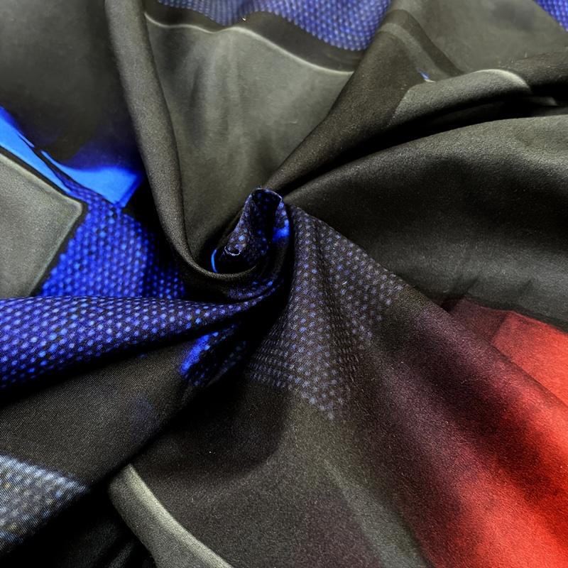 3 cool tech digital printed material quilt cover sets, four-season products, in red and blue, with four sizes (twin bed, double bed, queen size bed, king size bed) (1 bedspread + 1/2 pillowcases, no filling)