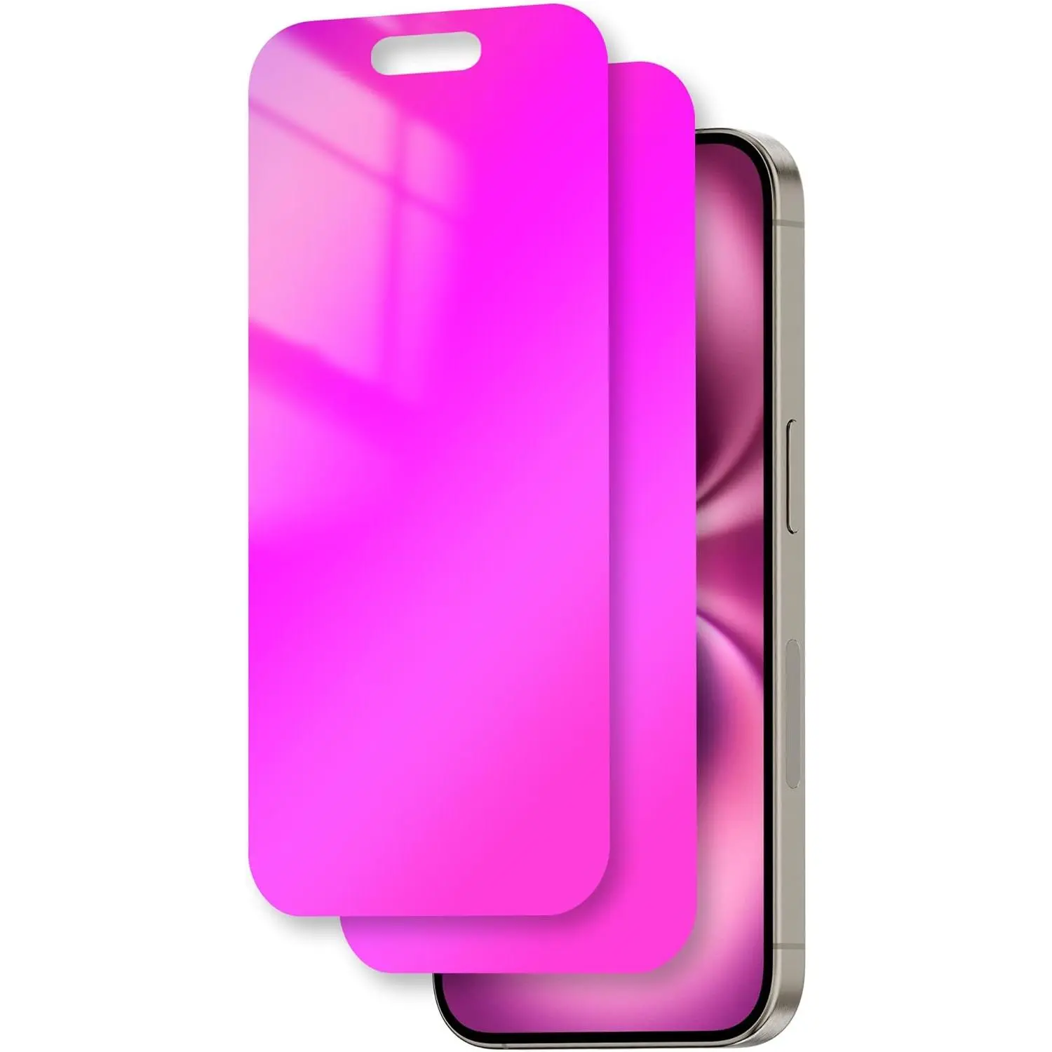for iPhone 16 Pl Privacy Screen Protector 6.7 inch Gradient Colorful 16Pl Tempered Glass 28° Anti-Spy Private Anti Blue Light Full Coverage Anti-Scratch HD Easy Installation Frame 2