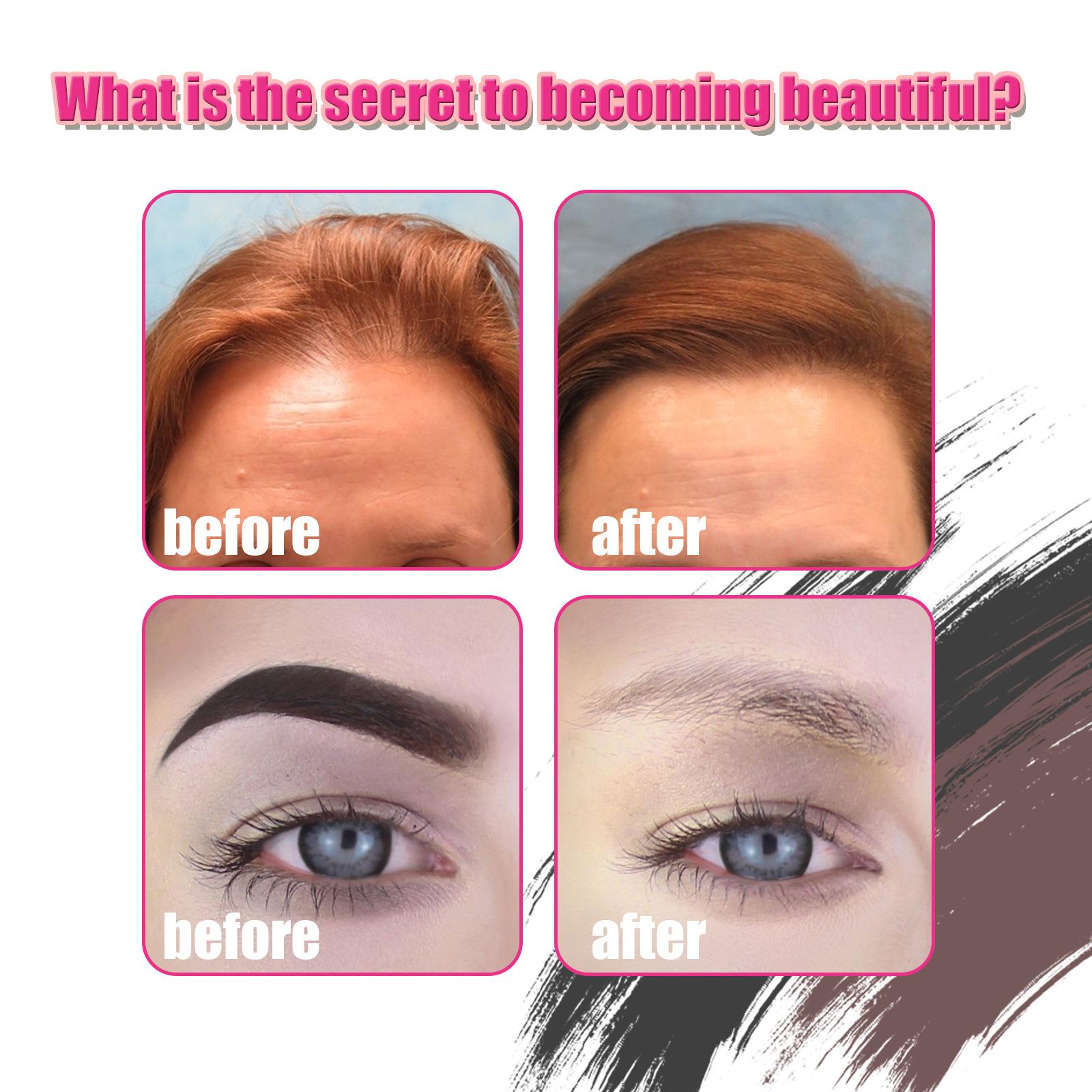 Jaysuing One Step Eyebrow Stamp Stencil Kit| Waterproof Brow Powder & Hairline Shadow| Long-Lasting & Natural Look for Beginners