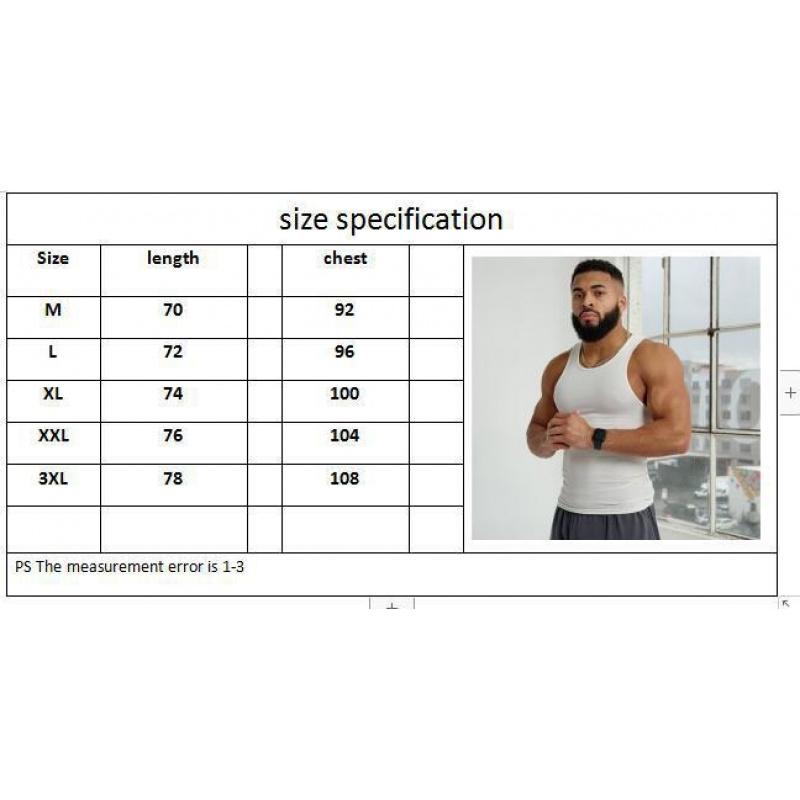 Men's Fitness Vest, High Elasticity Ribbed Training Breathable Sleeveless Tank Top, Plus Size Men's Vest