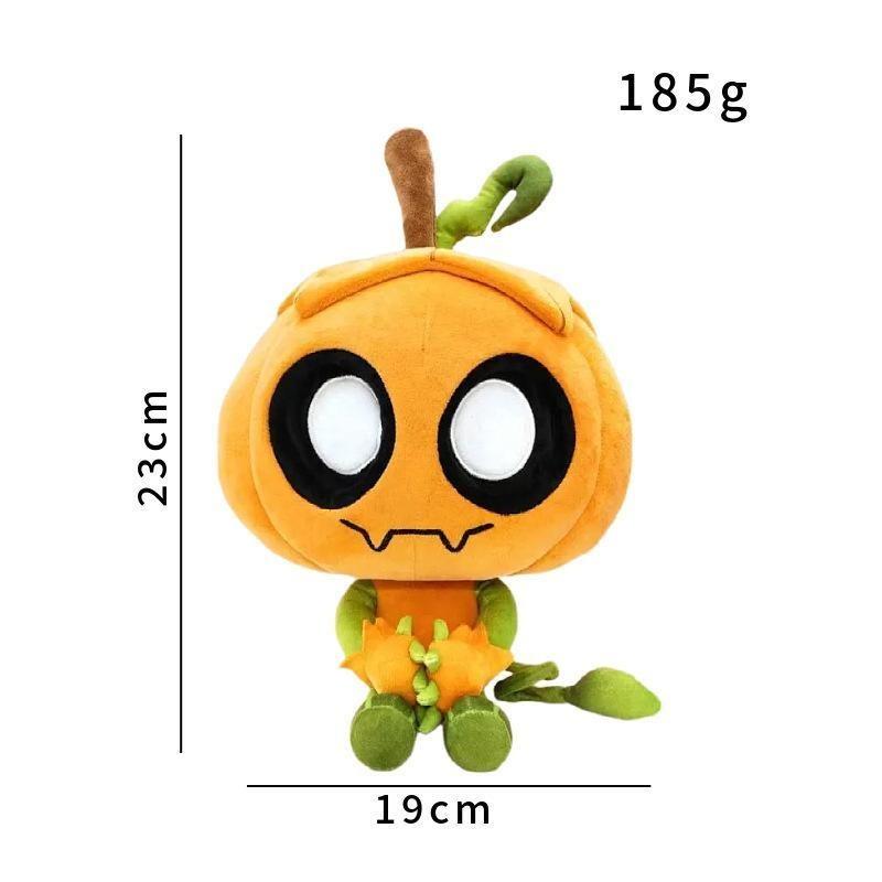 Dandy's World Scraps Pumpkin Head Plush Toy, 23cm Soft Horror Game Monster Stuffed Doll, Collectible Plushie Gift for Fans