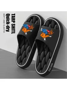 1 pair of FIDO DIDO Unisex Slippers |   EVA Material, Quick-Dry, Non-Slip, Breathable, All-Season Comfort, Ideal for Indoor, Beach, and Streetwear, Perfect Christmas Gift
