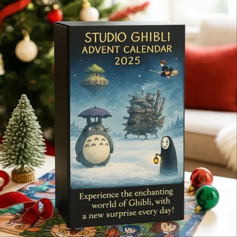 Classic Studio Ghibli Anime Advent Calendar, Perfect Gift for Fans, Unique Design, High-Quality Material, Ideal for Collectors