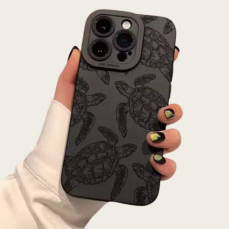 [Turtle Eye IPhone Case] Apple IPhone Case, Turtle Black Pupil Eye Design |   Suitable For IPhone 17 Pro Max 16 15 14 Plus 13 12 Mini 11 X/XS/XR Series |   Durable Phone Cover, Cute Gift