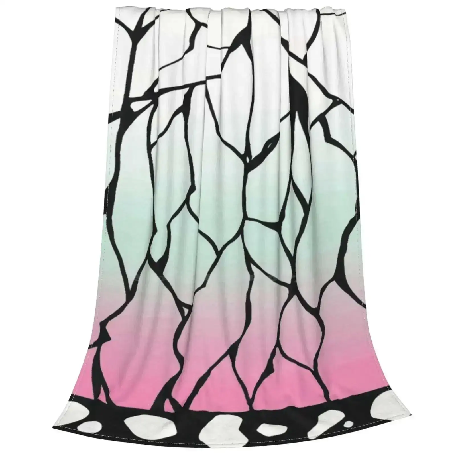 Shinobu Kimono Pattern Soft Warm Light Thin Blanket Kimono Pattern Demon Shinobu Kimetsu No Yaiba Shinobu Kocho Shinobu Pattern summerwins