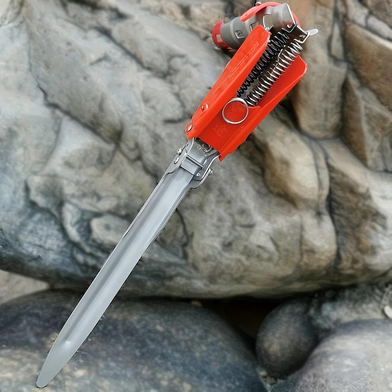 Fishing rod holder smart fish catcher fishing rod holder automatic spring flip hook ground support fishing rod holder