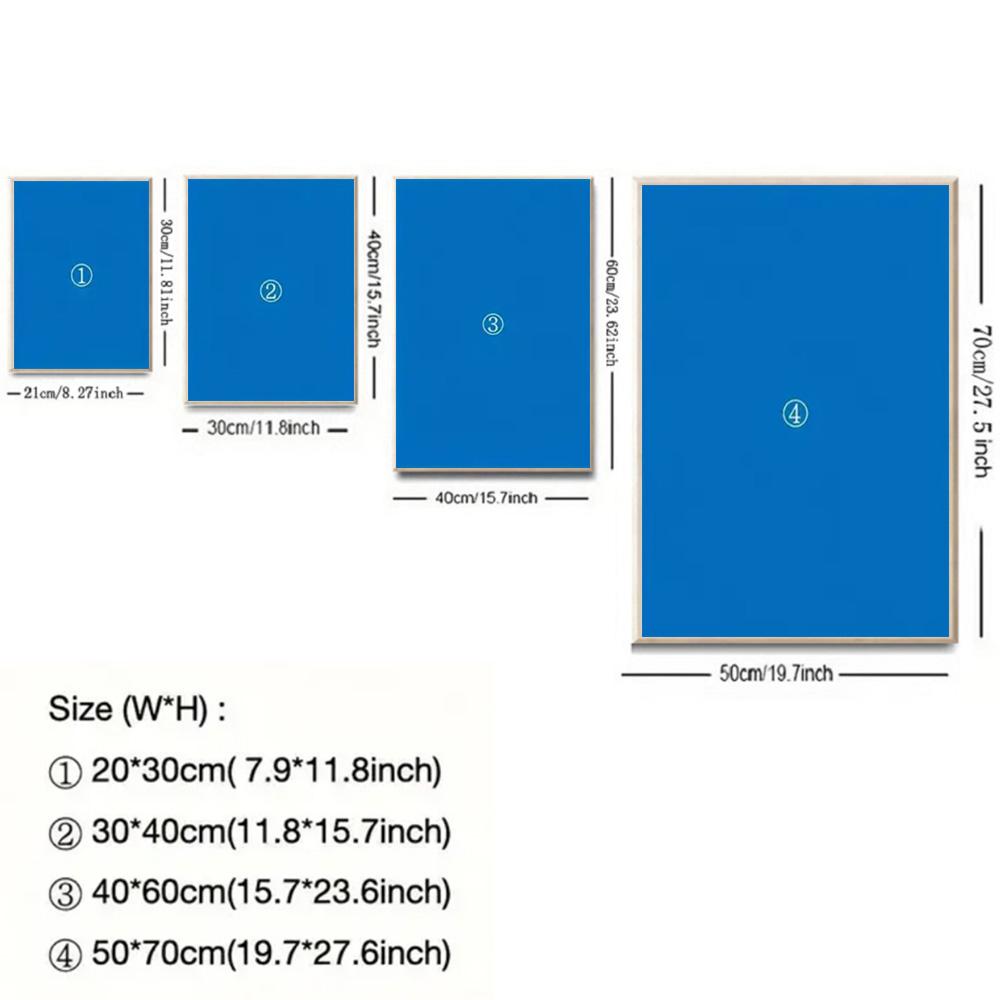 3-Piece Optional Wooden Frame Bohemian Modern Minimalist Aesthetic HD Color Canvas Poster High Precision Ink Print Thick Coating Moisture-proof Anti-wrinkle Smooth Surface Living Room Bedroom Home Decor