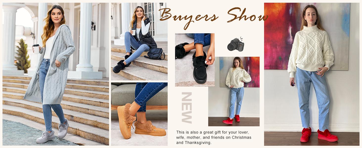 Women's Platform Warm Moccasin Slippers Slip On Loafer Plush Shoes Anti Slip Flat Walking Loafers Faux Fur Snow Boots Soft and comfortable suede slippers for women B2G510 Women's Platform Warm Moccasin Slippers Slip On Loafer Plush Shoes Anti Slip Flat Walking Loafers Faux Fur Snow Boots Soft and comfortable suede slippers for women B2G510