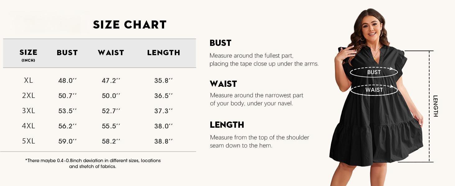 【1XL-5XL】Imily Bela Curve Plus Size Dresses for Women Summer Ruffle Short Sleeve V Neck Dress Tiered Swing A Line Babydoll Mini Dress