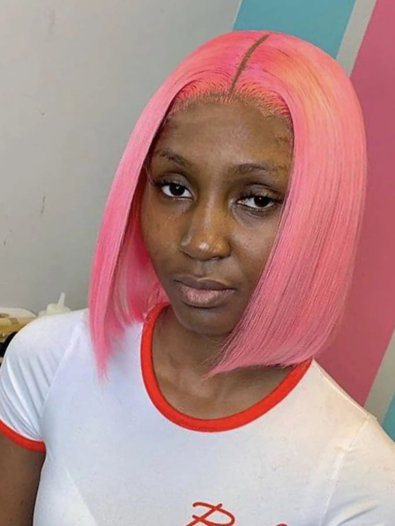 4x4 Lace Human Hair Double Drawn Bob Wig, Women's 10 inch Colorful Blunt Cut Straight Bob Wig, Pre-Plucked Lace Hairline,Fascinating Short Bob Wig Human Hair Wigs