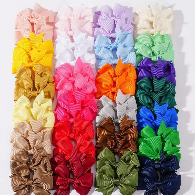 20pcs Princess Girl Bow Decorative Hair Clips, Cute Sweet Baby Hair Accessories Mixed Color Set, Party Gifts For Girls