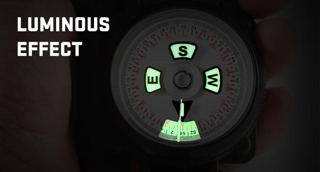 Eyeskey Multifunctional Military Sighting Navigation Compass with Inclinometer| Impact Resistant & Waterproof Compass for Hiking, Camping