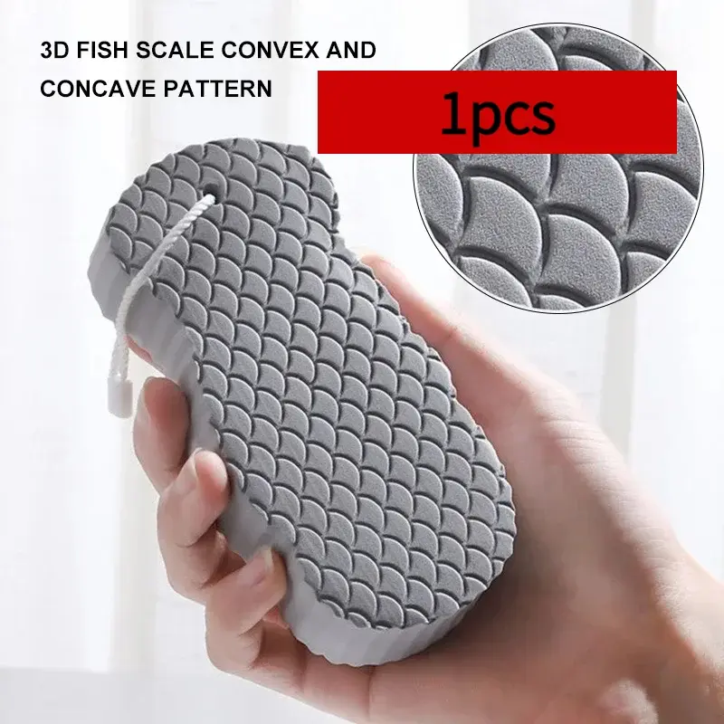 1 piece of soft sponge body exfoliating sponge shower brush does not harm the skin and is a painless scrubbing tool