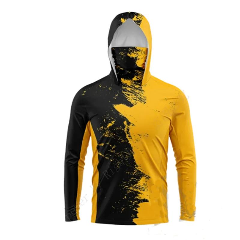 Sun Protection Clothing Men Women Fishing Hoodie Sun Protection Rash Guard Cycling Jacket Shirt Cover Mountaineering Face Collar Coat Tech Fleece Activewear
