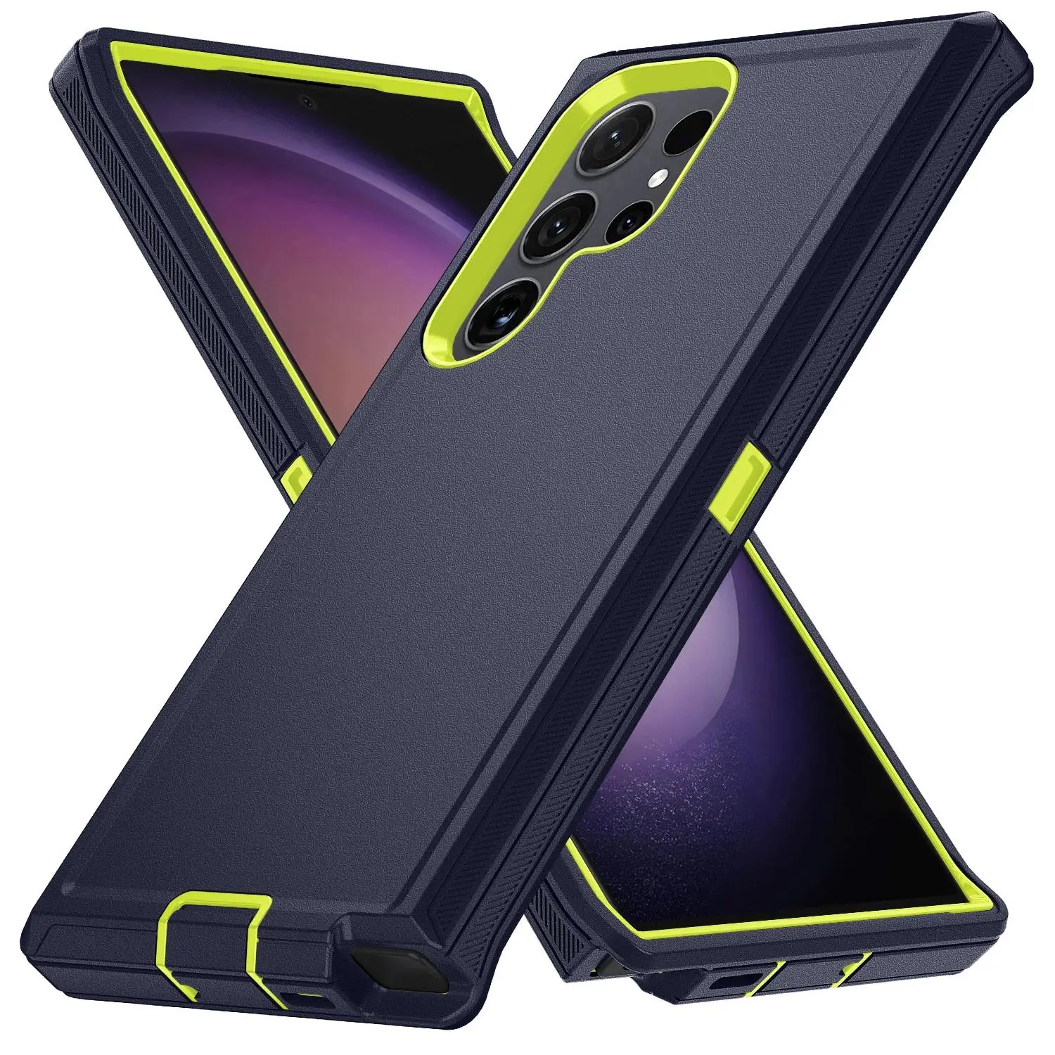 Armor Shockproof Defender Phone Case For Samsung Galaxy S25 S24 S23 S22 S21 S20 FE Plus Ultra Note 20 Hard PC+TPU Back Cover