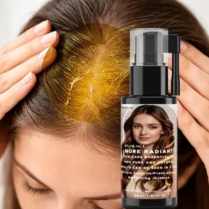 B7+10 Liquid Hair Care Agent, Moisturizes & Promotes Fuller Scalp, Contains Castor Oil & Ginseng Extract, Ideal for Sparse Hair, 30ML