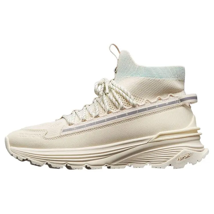 Moncler Women's PU Lace-Up High-Top Sport Casual Shoes in Beige Trending Shoes, House White Official Shoes to Get / Maison Mihara Verifiable, with credentials and supporting global authentication