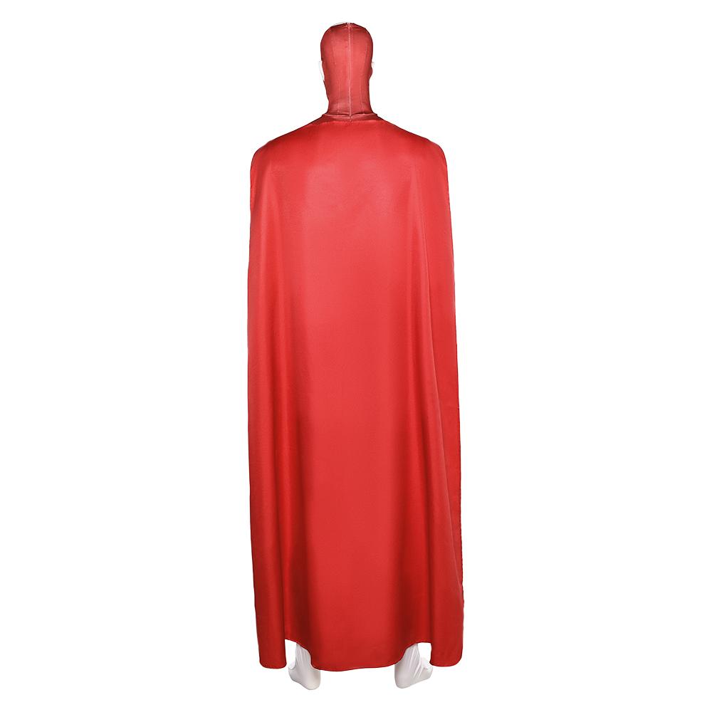 Cartoon Invincible Mark Grayson Cosplay Jumpsuit Costume Season 3 Fantasia Cloak Men Red Suits Halloween Carnival Party Clothing