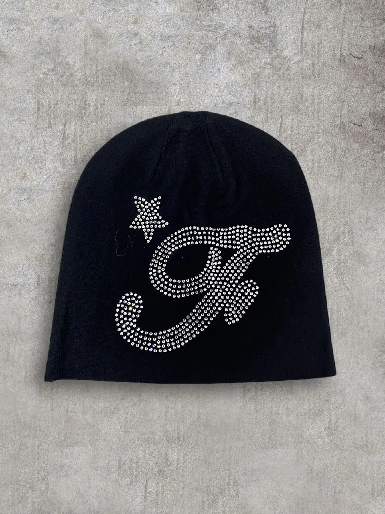 Autumn and Winter Trendy Creative Hot Diamond Hoodie, Windproof Ear Protection, Warm Hip Hop Hat, Hat Beanie