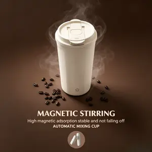 USB Rechargeable Automatic Stirring Mug, Portable Travel Electric Stirrer for Coffee & Drinks
