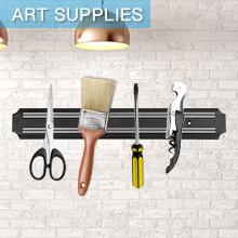 Knife Strips(15 Inch X Set Of 2) Magnetic Knife Storage Strip, Knife Holder, Knife Rack, Knife Strip, Kitchen Utensil Holder, Tool Holder, Multipurpose Magnetic Knife Rack Black