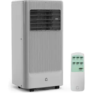 10000 BTU Portable Air Conditioner, Quiet 3 in-1 Cooling Unit for Rooms Up to 450 Sq.Ft, Includes Dehumidifier & Fan Modes, Remote Control, Sleep Mode – Perfect for Bedrooms & Apartments