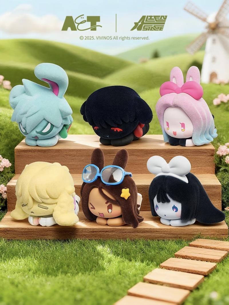 Alien Stage Rabbit Series Blind Box Figurines with Flocked Texture Alien Stage Rabbit Series Blind Box Figurines with Flocked Texture