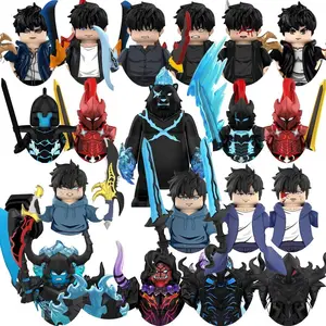 2026 New Anime Solo Game Bricks Mini Action Figures Character SungJinWoo Building Blocks For Toy Gifts