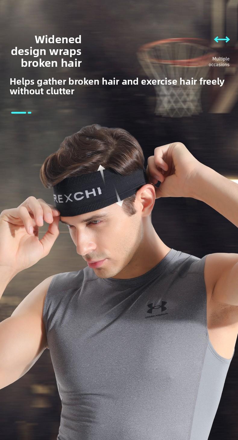 Summer sports headband Outdoor basketball running antiperspirant belt Wide mesh breathable sports headscarf Sweat guide headband
