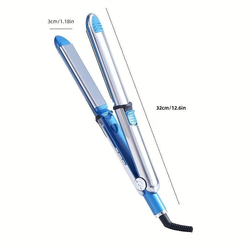 Stainless Steel Hair Straightener, Heated Hair Straightener Brush, Heating Ceramic Hair Straightening Brush, Curling Irons, Back to School Hairstyle Tool, Us Plug Heated Hair Styling Tools for Women