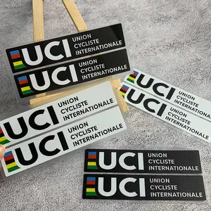 2 UCI Approved Bicycle Stickers - Waterproof, Sunscreen Decorative Decals for Frame Scratch Protection