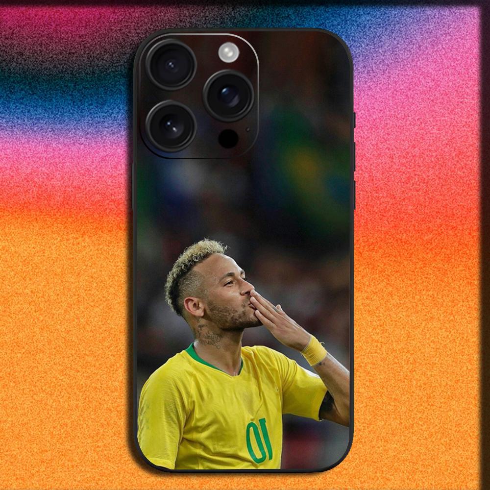 Football For N-NeYmAr 10 Phone Case For iPhone17, 16,15,14,13,12,11,Pro,ProMax,XR,Plus, Soft Black Cover