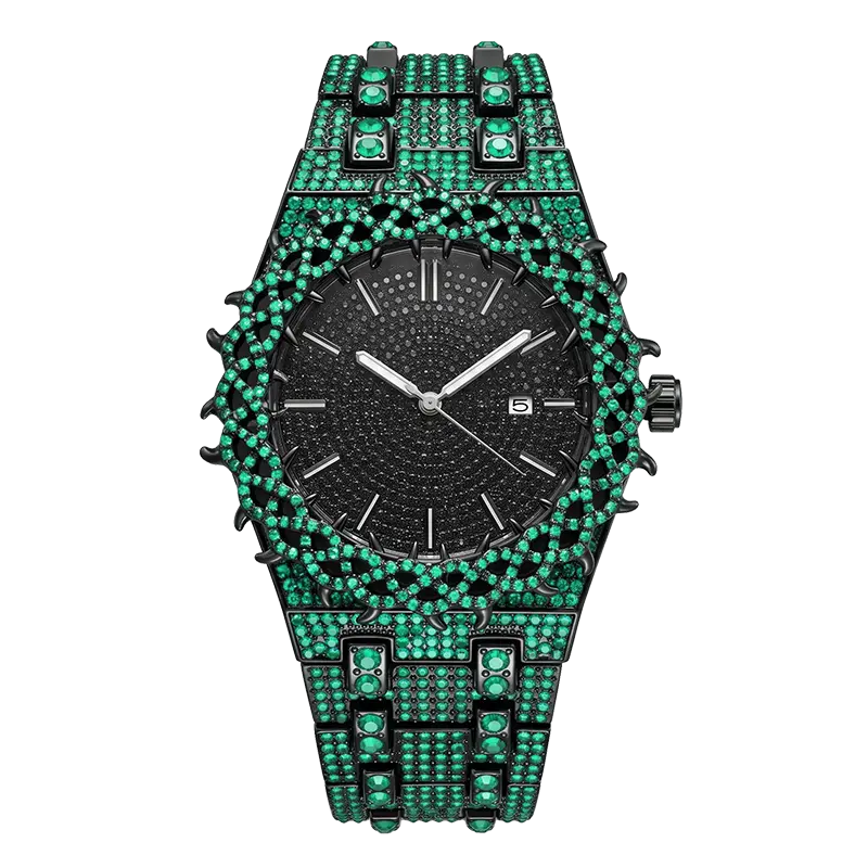 FX362-Green & Black Luxury Fashion Watch