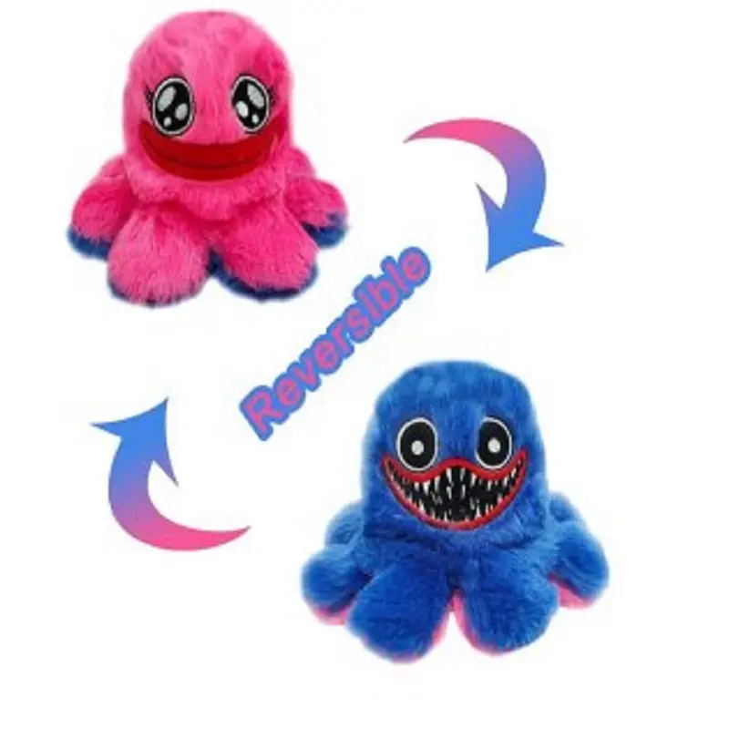 Huggy Wuggy Plush Toy, Poppy Playtime Stuffed Doll, Scary Cartoon Monster Plushie, Home Decor Kids Game Fan Gift