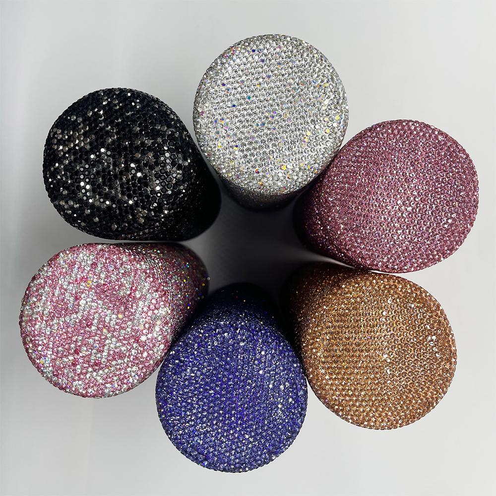 Live Cupcupmore 16oz Bling Rhinestone Vacuum Flasks Double Wall Stainless Steel Insulated tumbler with Leak-proof Lid Glitter Water bottle,Sparkle Portable Thermal Mug for Women Men,Keeps Cold 12 Hours and Hot 6 Hours Shiny Drinkware Cup