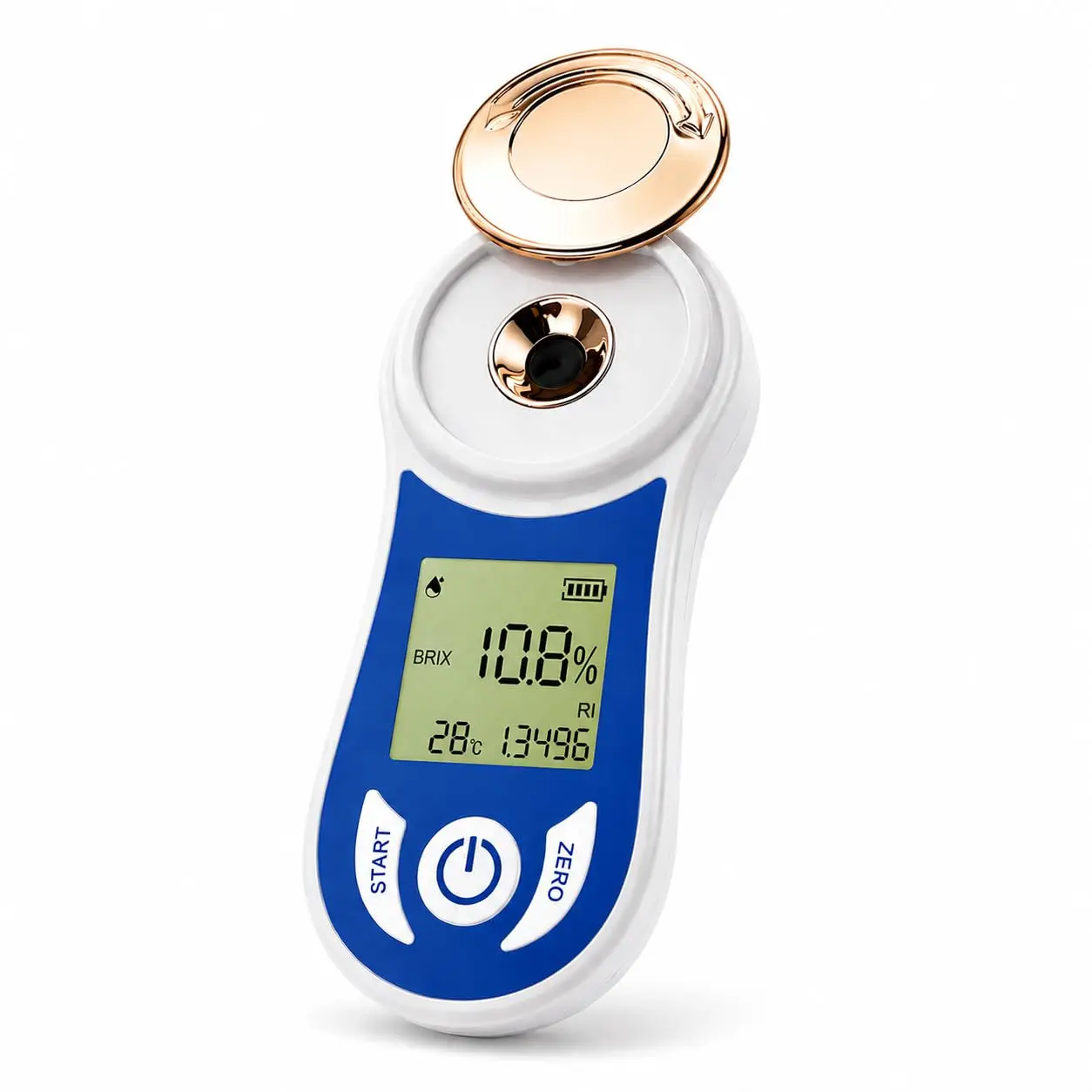 Digital Brix Refractometer 0-55% with ATC, ±0.15% Accuracy, 3-Second Results, Rechargeable Sugar Content Tester for Fruits, Juice,  Brewing, , Coffee
