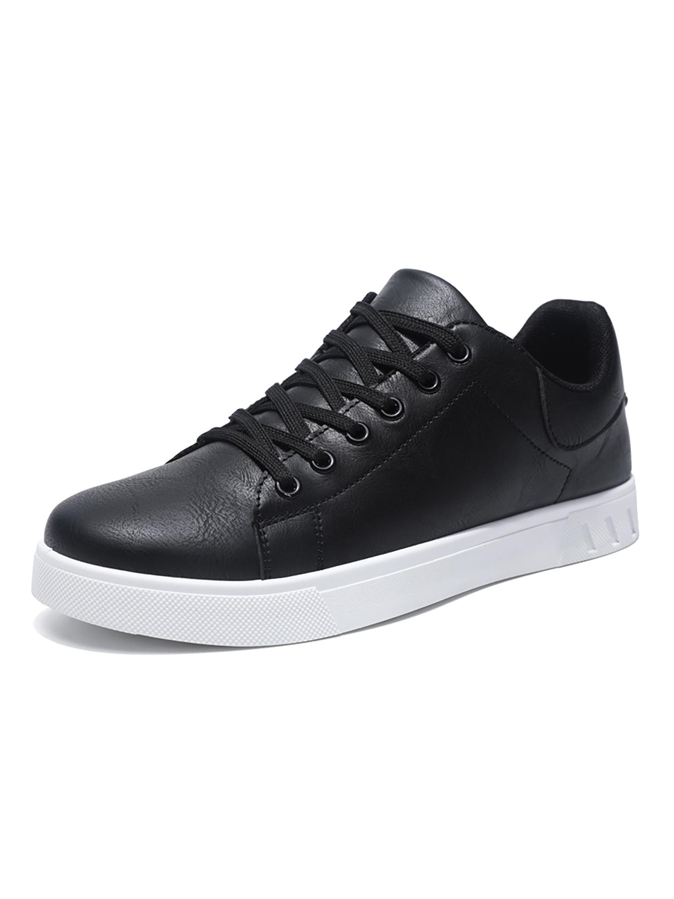 Men's Casual Lace Up Low Top Sneakers, Fashion Comfortable Breathable Non-slip Sneakers, Male All-match Round Toe Shoes for Daily Wear
