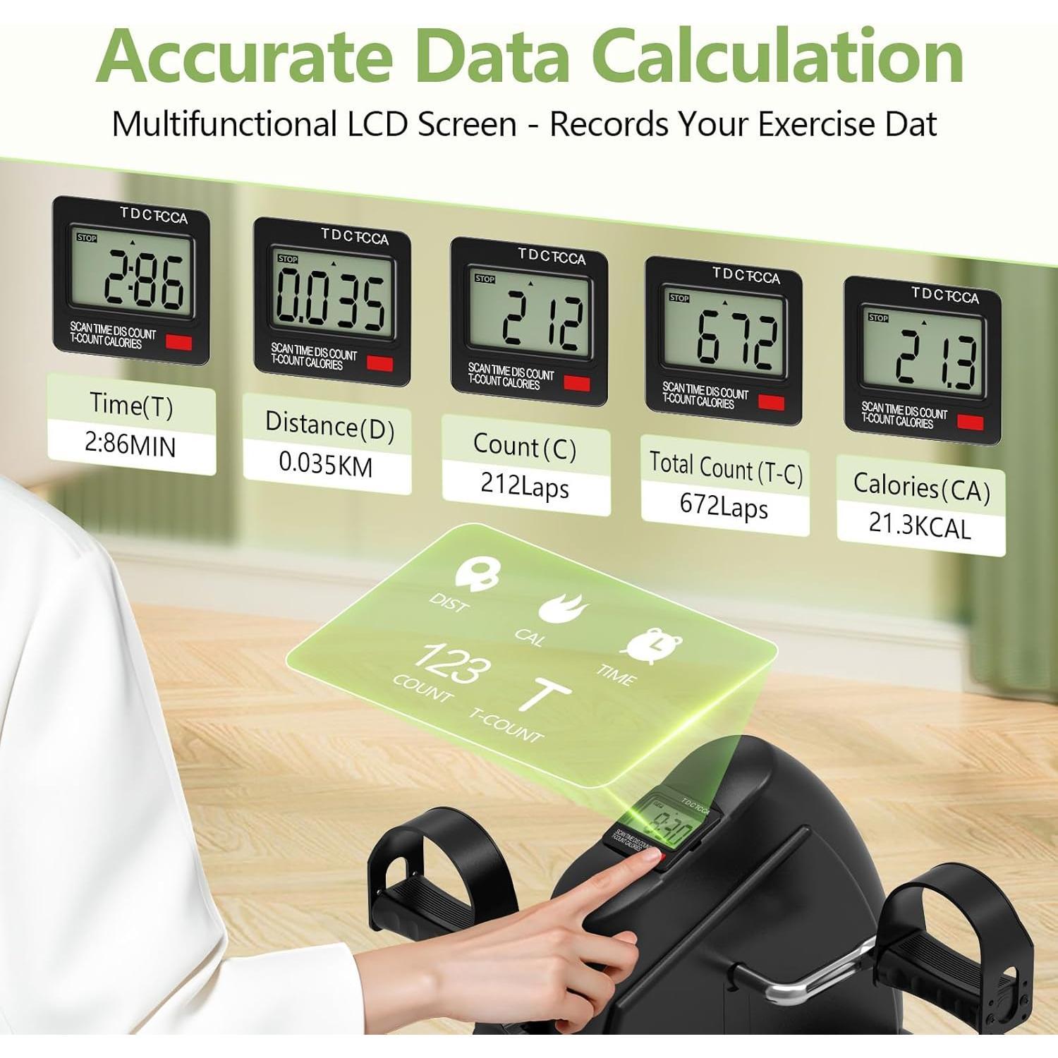 Under Desk Elliptical & Mini Exercise - Seated Electric Exerciser Under Table Oval Electric - Seniors Sit Exerciser Full Assembled Pedal with Remote Control Under Desk Elliptical & Mini Exercise - Seated Electric Exerciser Under Table Oval Electric - Seniors Sit Exerciser Full Assembled Pedal with Remote Control