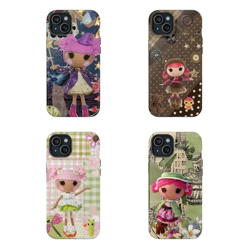 Lalaloopsy Polka Dot Gingham Print Glossy 2-In-1 Protective Phone Case For iPhone 17-11 (Pro Max, Pro Plus) & Samsung S26-23