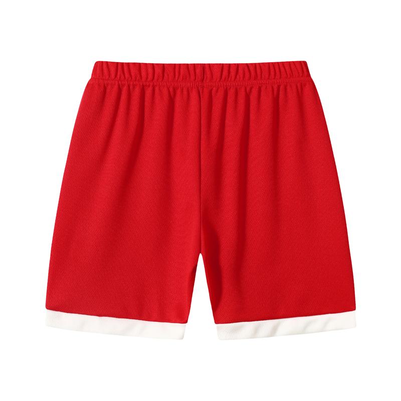 6-piece children's basketball suit, boys' and girls' jerseys, ball pants suit, digital letter printed summer lightweight basketball vest and shorts.