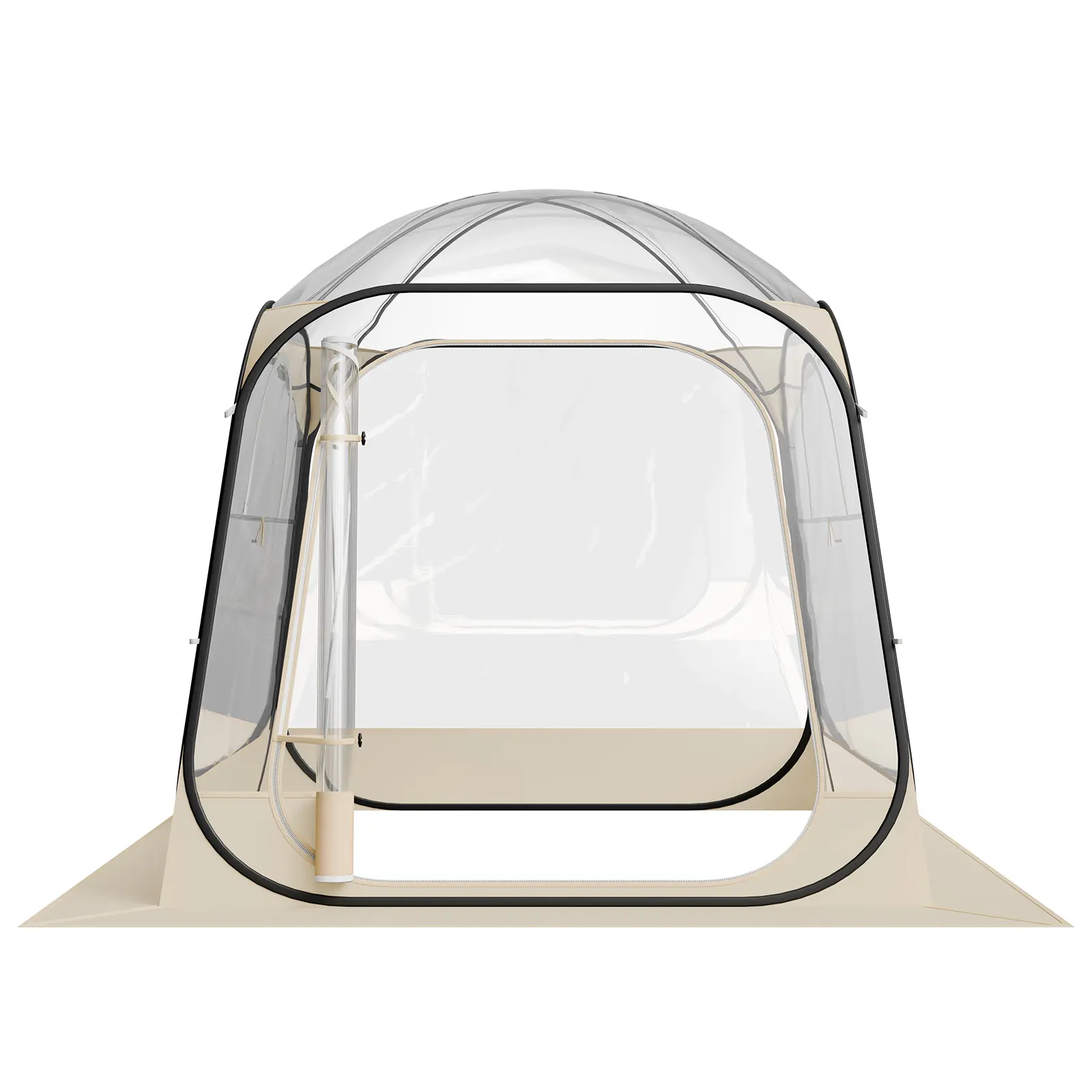 Pop up Sports Tent, 72x72 in Clear Bubble Tent for 2-4 Persons, Waterproof Outdoor Pod with Floor Mat & Top Cover, Garden Igloo Dome Tents Camping Shelter for Events Fishing Cheering