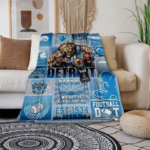 Fleece Blanket Featuring a Rugby Enthusiast Design, Suitable for The Office, Home, Or Bedroom. Perfect for Keeping Warm While Working, Gaming, Or Reading During Winter, And Makes a Great Gift for Family And Friends During Christmas Parties