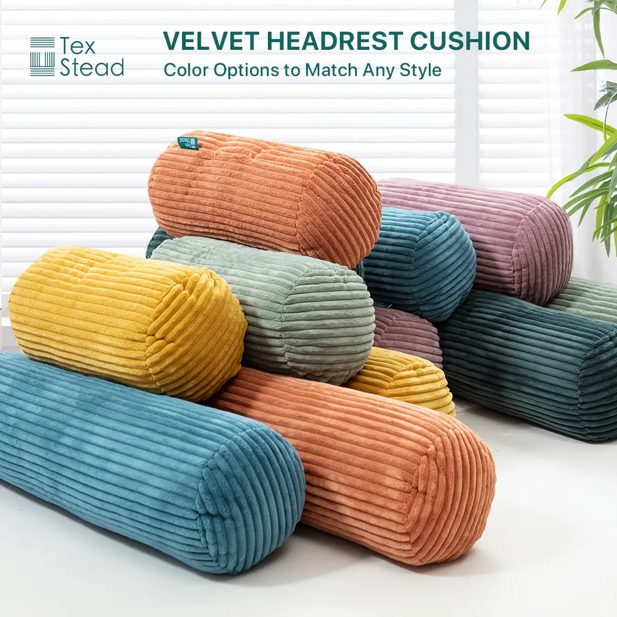 Straight Bar Long Pillow, Multiple Sizes, Cylindrical Pillow, Suitable for Sleeping, Neck And Back Support Pillows for Beds, Sofas, And Cars, Available in Multiple Colors, Comfortable Bedside Pillows